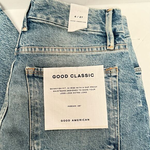 NWT Good American Good Classic Jeans Size 4/27 - Picture 6 of 10